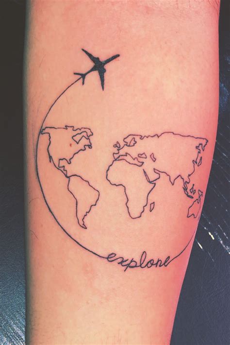 Take An Airplane And Explore The World Tiny Tattoos For Girls Tattoo