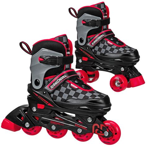 Roller Derby 2n1 Boys Inline And Quad Skate Combo With Adjustable