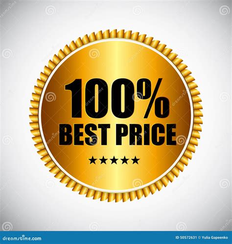 Best Price Golden Label Vector Illustration Stock Vector Illustration