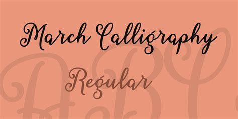 Download March Calligraphy Font