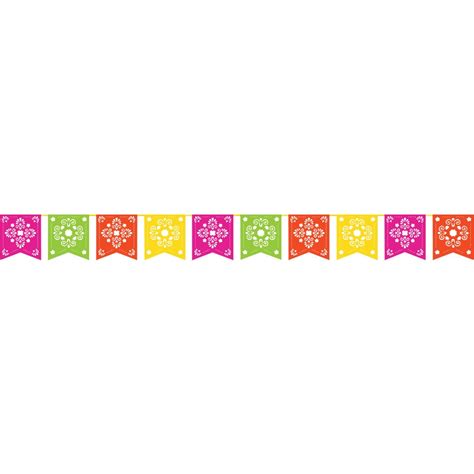 Packs Mexican Party Banner Large Plastic Papel Picado Banner Fiesta
