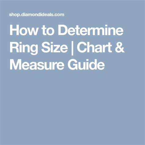 How To Determine Ring Size Chart And Measure Guide Ring Sizes Chart