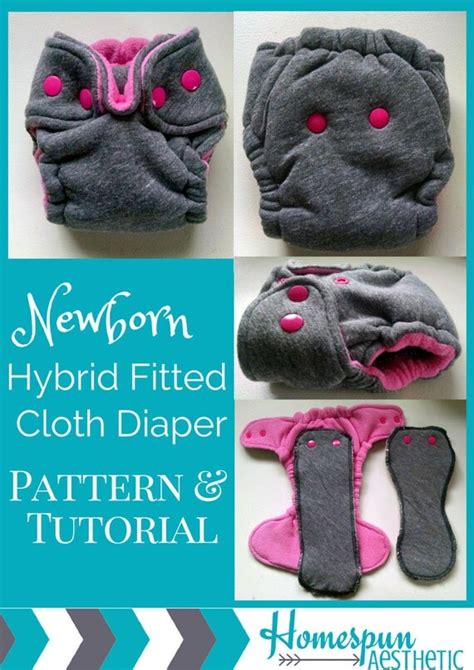 Newborn Hybrid Fitted Cloth Diaper Pattern By Homespunaesthetic