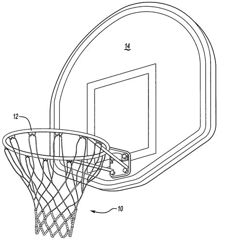 3d jumping man putting ball in basketball hoop drawing. Patent US20050221921 - Snapping basketball net - Google ...