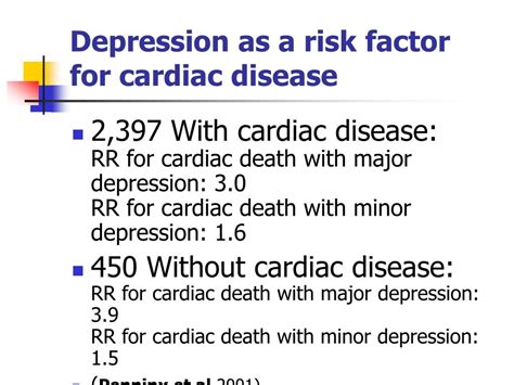 Ppt Depression As A Risk Factor For Ischemic Heart Disease Powerpoint