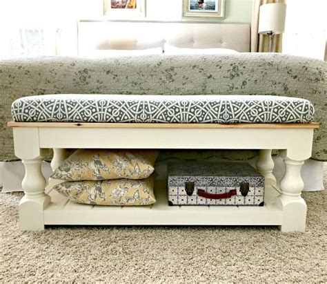 Make The Upholstered Bench Top For My Diy Farmhouse Bench Easy Steps