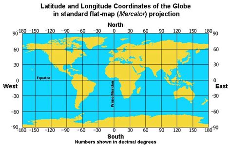World Map Longitude And Lattitude