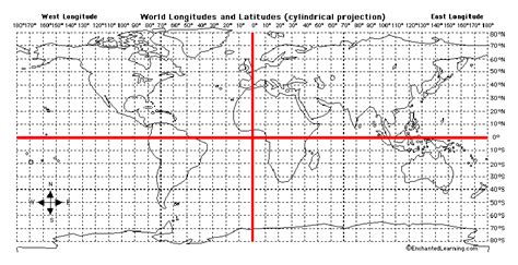 Map With Long And Lat World Map
