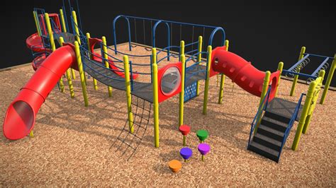 Playground 3d Model By Djeustice [6a748d5] Sketchfab