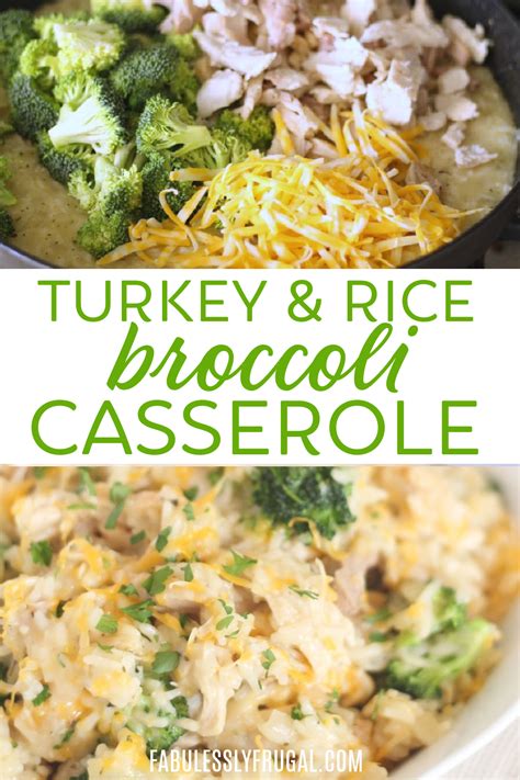 Turkey Broccoli Rice Casserole Fabulessly Frugal