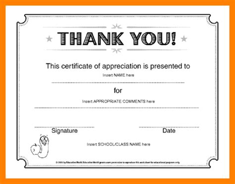 Certificate Of Appreciation Template Word Doc Printable Receipt Template
