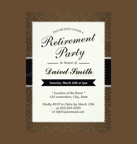 Retirement letters standard letter template would retirement retirement announcement samples. 12+ Retirement Party Invitations | Sample Templates