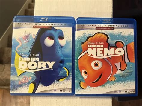 Finding Nemo Finding Dory Movie Set Bluray Dvd Unused Digital