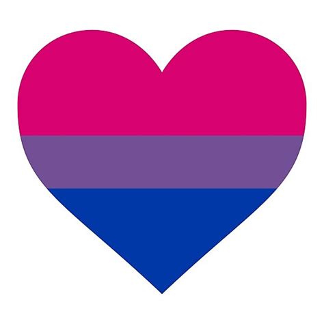 Bisexual Pride Flag Heart Shape Photographic Print By Seren0 Redbubble