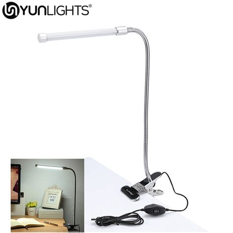 Yunlights 3 Level Dimmable Clip On Light Usb Charged Eye Protection