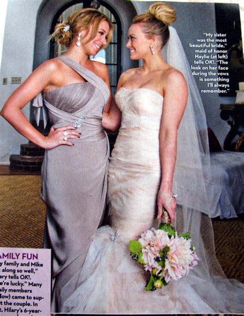 Hilary Duff Wedding With Her Sister Haylie Wedding Pinterest
