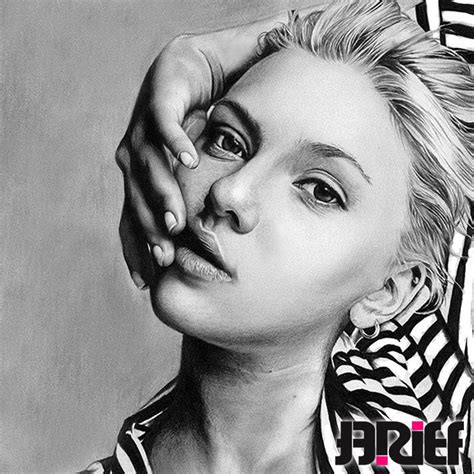 Scarlett Johansson By Riefra On Deviantart Pencil Portrait Portrait