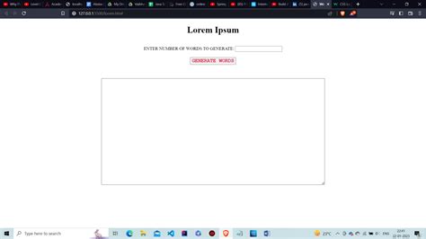 Lorem Ipsum Generator Using Javascript My Project Ideas