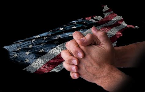 Pic Flag And Praying Hands