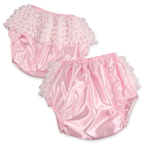 Pink Satin Rhumba Plastic Panties Rearz Inc