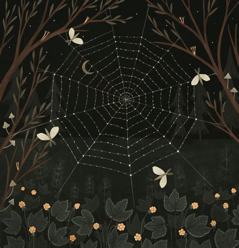 Spider Web Night  By Alexandra Dvornikova Find And Share On Giphy
