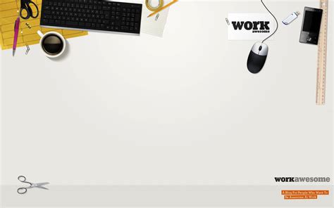 Download White Office Desk Digital Artwork Wallpaper