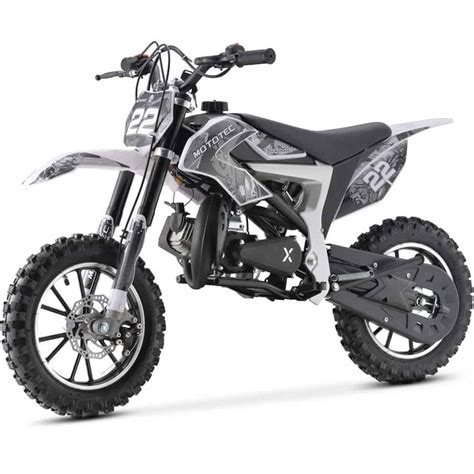 Mototec Demon 50cc 2 Stroke Kids Gas Dirt Bike White Toy Store Discount