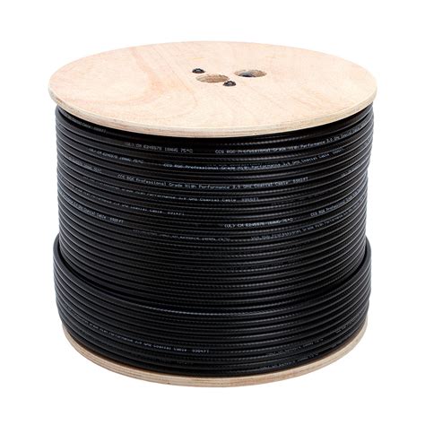 Mpn1000 N Rg6 Standard Shield Cable 500feet Black