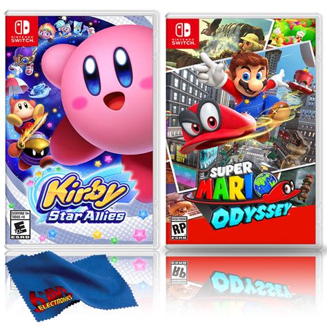 Kirby Star Allies Super Mario Odyssey Two Games Bundle Nintendo