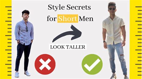5 Style Secrets For Short Men Youtube