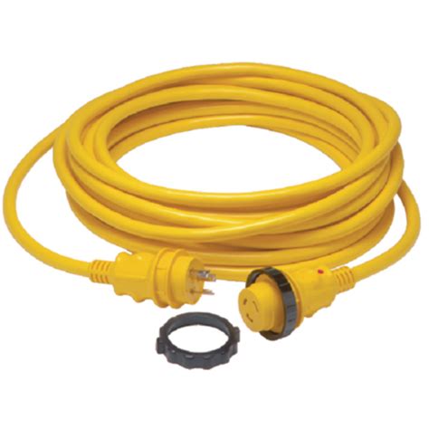 Shorepower Cord Molded Connectors 30 Amp 125v 50 Yellow 199119