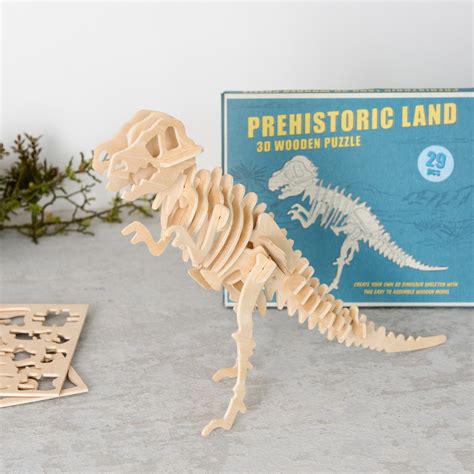 Tyrannosaurus 3d Wooden Puzzle Rex London