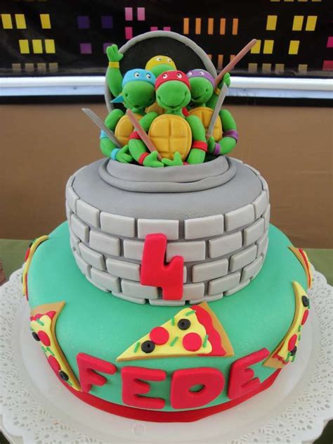 Teenage Mutant Ninja Turtles Birthday Party Ideas Photo 5 Of 30 Ninja Turtle Birthday Cake
