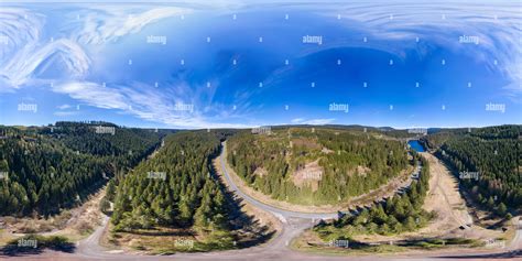 360° View Of Forests And Mountains Of The Harz Between Claushal