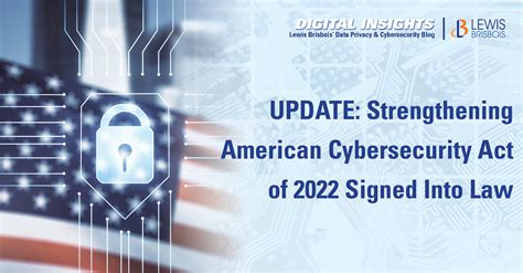 Update Strengthening American Cybersecurity Act Of 2022 Signed Into