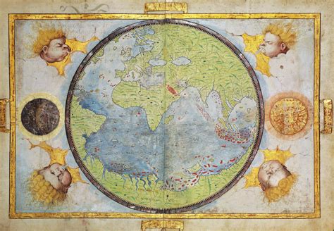 The Globe Map Made By Pedro And Jorge Reinel Of The Miller Atlas A