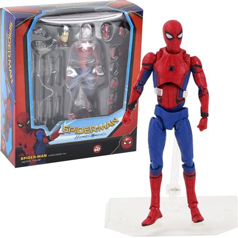 047 Marvel Spider Man Homecoming Ver Mafex No Pvc Action Figure Toy New