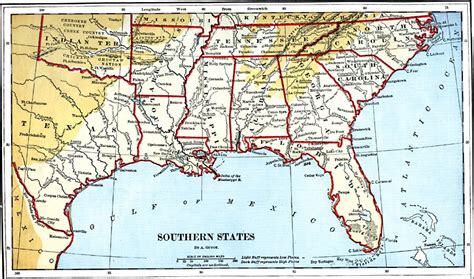 Southeastern United States Map With Cities