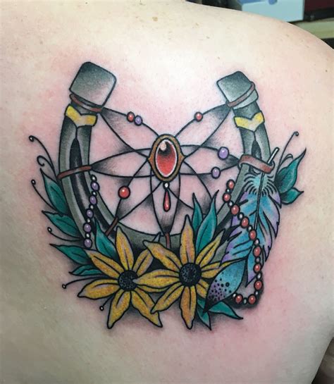 Maybe you would like to learn more about one of these? My horseshoe dream catcher ️ ️ Shoulder Tat Maryland ...
