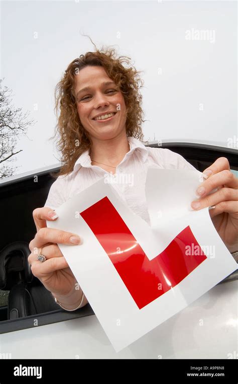 Passing Driving Test Learner Driver Car Drive L Plate Testing