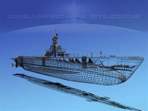 Gato Class Submarine Ss220 Uss Barb 3d Model By Dreamscape Studios