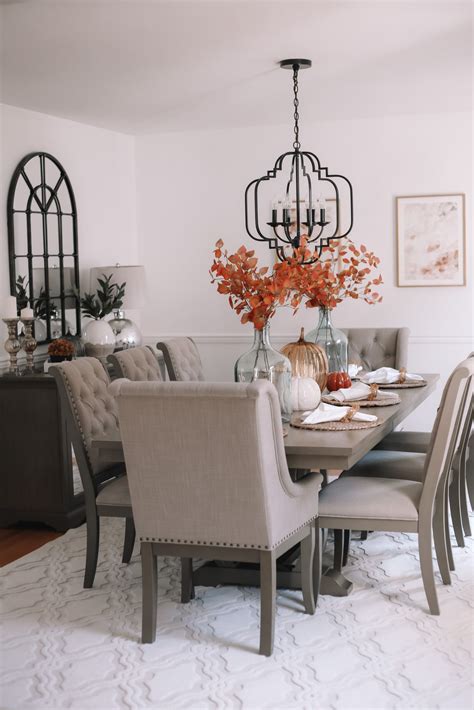 Fall Dining Room Makeover With Raymour And Flanigan Dining Room Decor