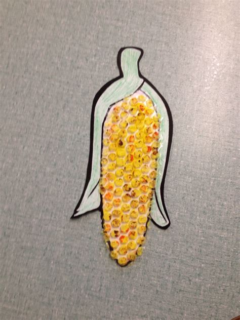 Print Out A Corn Template Cut Out Bubble Wrap To Fit In The Center
