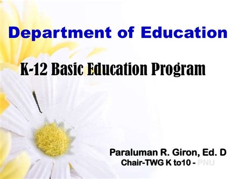 K 12 Basic Education Program