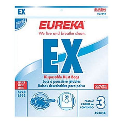 Eureka Canister Type Ex Vacuum Cleaner Bags 3 Pk Genuine Part 60284b