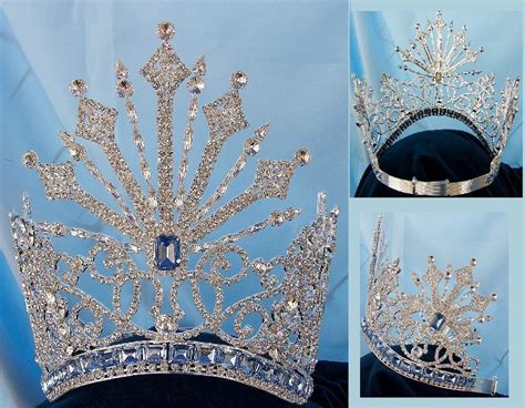 Beauty Pageant Rhinestone Queen Tsarina Alexandra Fedorovna Silver