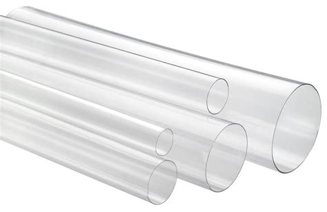 2 34 X 4 Thin Wall Round Clear Plastic Packaging Tube Visipak