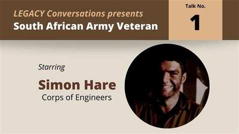 Legacy Conversations Simon Hare Combat Engineer Sapper Youtube