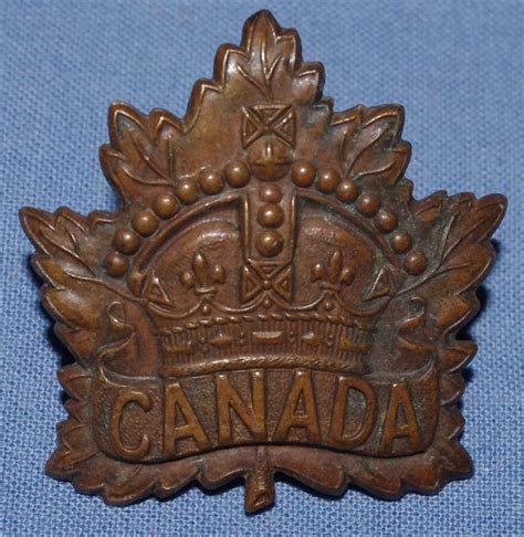 Original Military Soldiers Cap Badge Canadian Cap Badge Collection Of 4