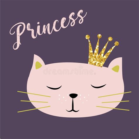 Kitten Princess Stock Vector Illustration Of Character 18861237